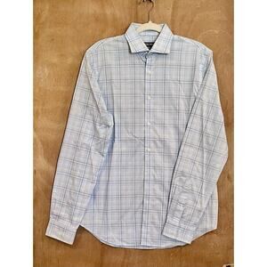 Michael Kors Men's Slim Fit Dress Shirt Button Down, Airsoft Stretch, Size M